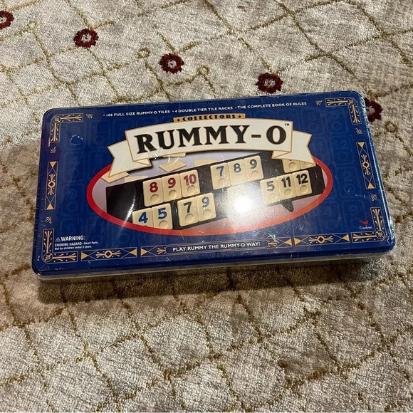 NEW Rummy-O Tile Game by Cardinal 1999 Collector's Tin RUMMY-O, Sealed - Picture 1 of 5